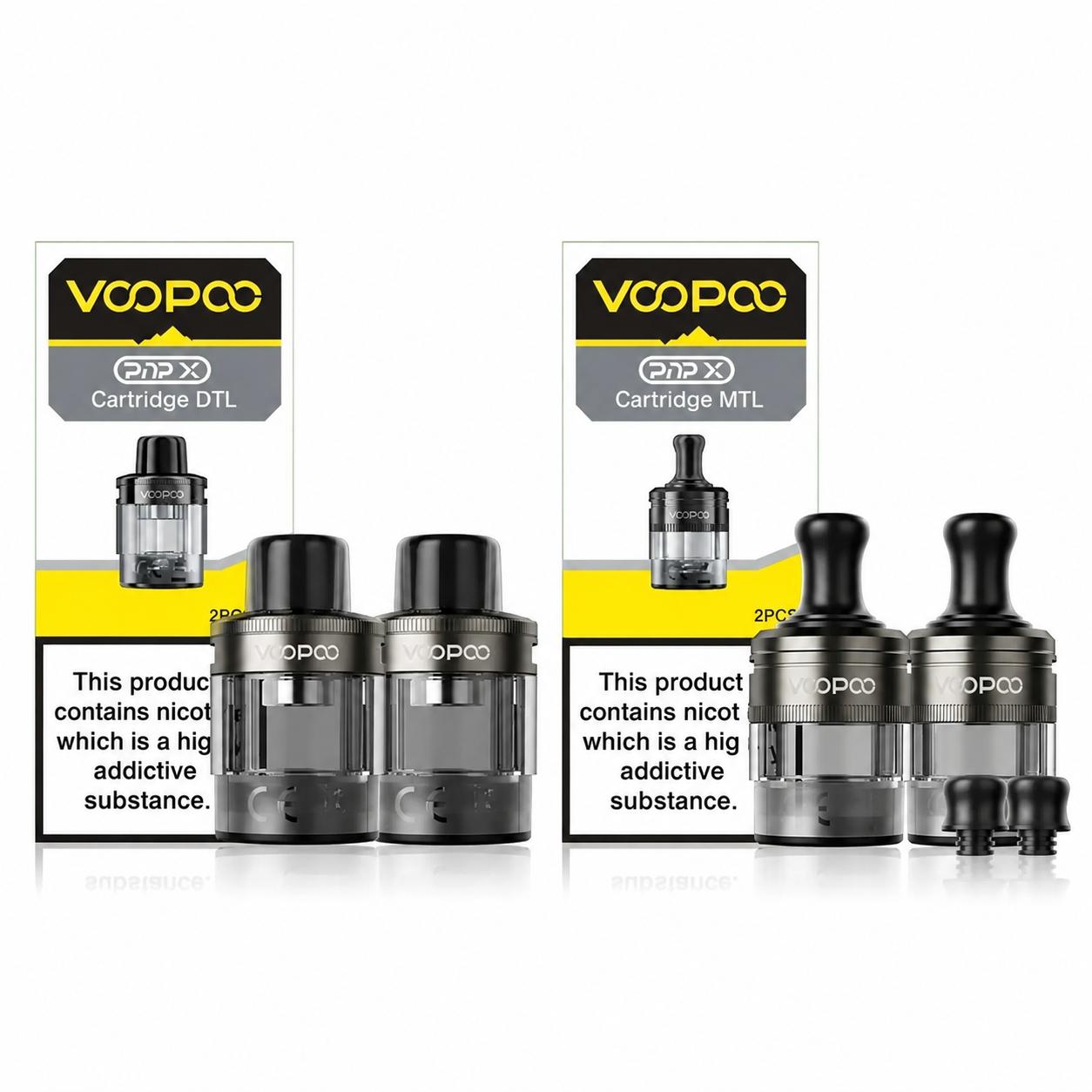 VOOPOO PnP X Replacement Pods | DTL & MTL Refillable Cartridges