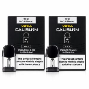 UWELL Caliburn A3 & A3S Replacement Pods | Refillable Integrated Coil Cartridges
