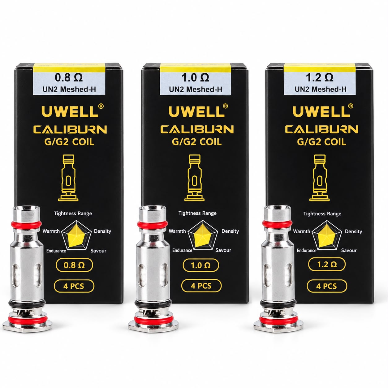 UWELL Caliburn G / G2 Replacement Coils | Mesh Vape Coils 4 Pack