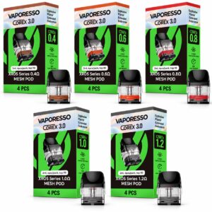 Vaporesso XROS COREX 3.0 Replacement Pods | Mesh Cartridges 4 Pack