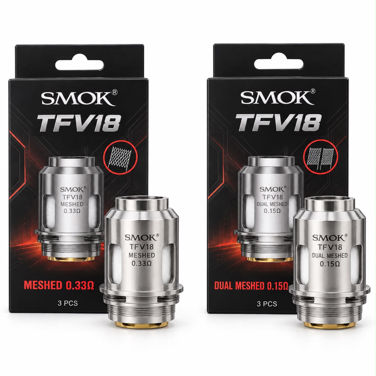 SMOK TFV18 Replacement Vape Coils | Mesh Coil Pack