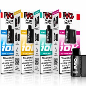 IVG PRO 12 Replacement Prefilled Pods | Up to 10,000 Puffs | All Flavours