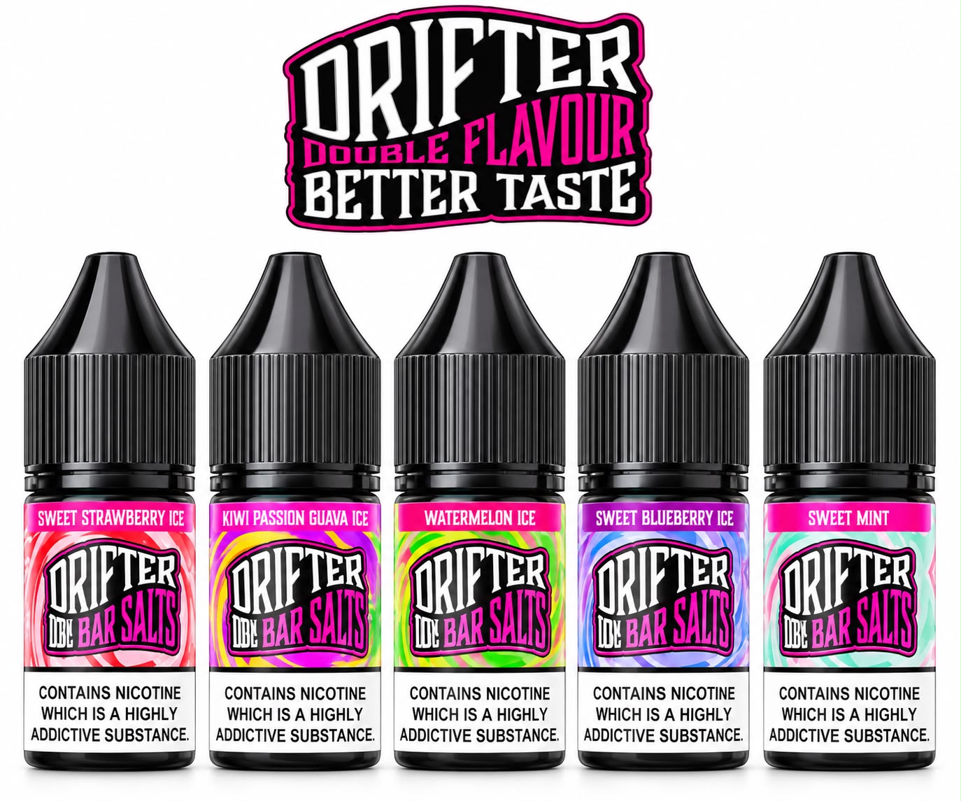 Drifter Bar Series Nic Salts 10ml E-Liquid | 10mg & 20mg | Multiple Flavours