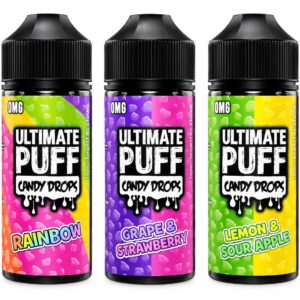 Ultimate Puff Candy Drops 100ml Shortfill E-Liquid | 0mg | 70VG/30PG | Free Nic Shot