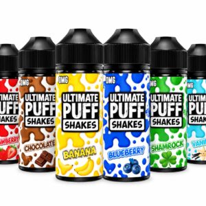 Ultimate Puff Shakes 100ml Shortfill E-Liquid | 0mg | 70VG/30PG | Free Nic Shot