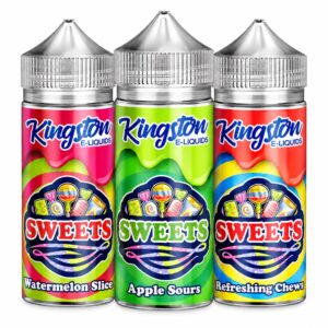Kingston Sweets 100ml Shortfill E-Liquid | 0mg | 70VG/30PG | Free Nic Shot