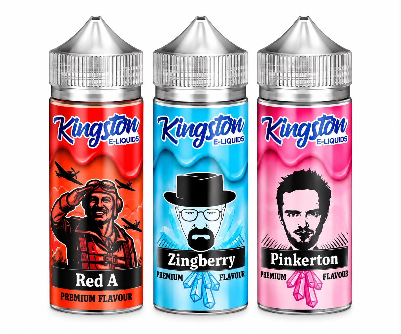 Kingston Zingberry 100ml E-Liquid | 0mg | 50/50 VG/PG | Free Nic Shot