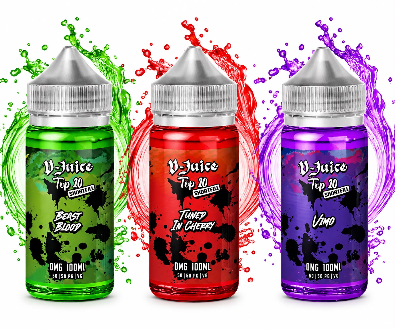 V Juice 100ml E-Liquid | 0mg | 50/50 VG/PG | Free Nic Shot