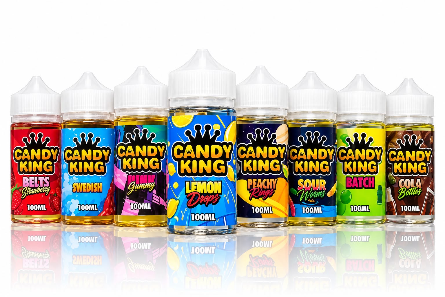 Candy King 100ml Shortfill E-Liquid | 0mg | 70VG/30PG | Free Nic Shot